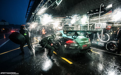 zielono-czarny samochód rajdowy, Speedhunters, BMW Z4, auta wyścigowe, fotografia, BMW Z4 GT3, Tapety HD HD wallpaper