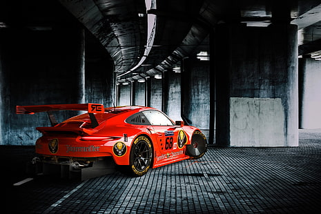 carro, veículo, carros vermelhos, Porsche, Porsche 911 RSR, Porsche Kremer, Benoit Fraylon, HD papel de parede HD wallpaper