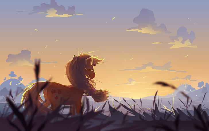 Mein kleines Pony, das Applejack zeichnet HD, Cartoon / Comic, Zeichnung, kleines, mein, Pony, Applejack, HD-Hintergrundbild