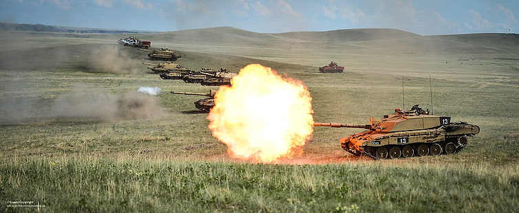 military, tank, Challenger 2, British Army, Canada, Alberta, HD wallpaper HD wallpaper