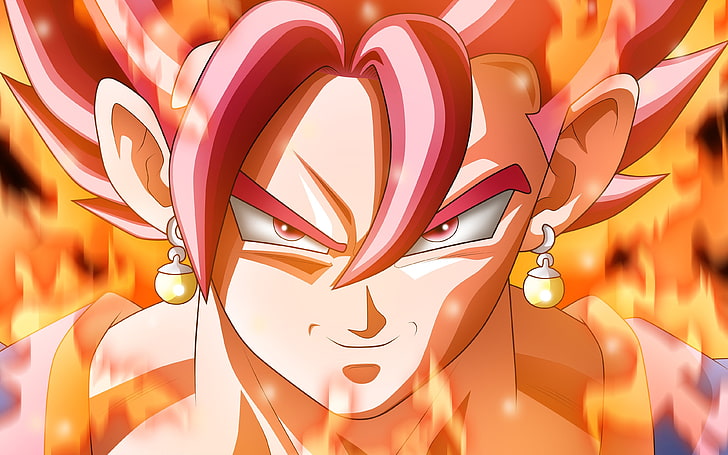 2018 Dragon Ball Super Goku Angry Flame, персонаж из Dragonball Gogeta обои, HD обои