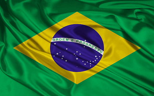 Бразилия, флаг, HD обои HD wallpaper