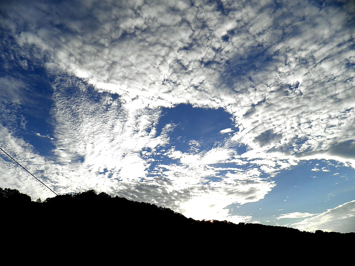 białe chmury, chmury, niebo, Tapety HD