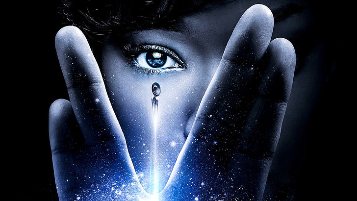 Star Trek, penemuan star trek, fiksi ilmiah, biru, TV, Wallpaper HD