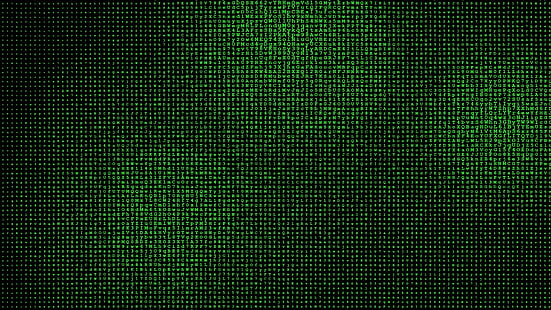зеленый, черный, шаблон, сетка, матрица, двоичный код, двоичный код, компьютер, данные, код, HD обои HD wallpaper