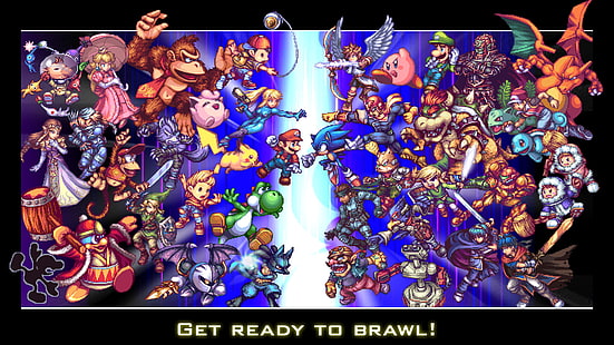 Super Smash Bros., Super Smash Bros. Schlägerei, HD-Hintergrundbild HD wallpaper
