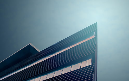 edificio de hormigón gris, edificio negro, arquitectura, edificio, moderno, urbano, Fondo de pantalla HD HD wallpaper