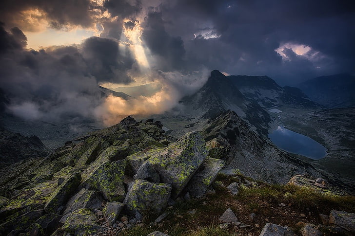 grüner und brauner Berg, Landschaft, Max Rive, Berge, HD-Hintergrundbild