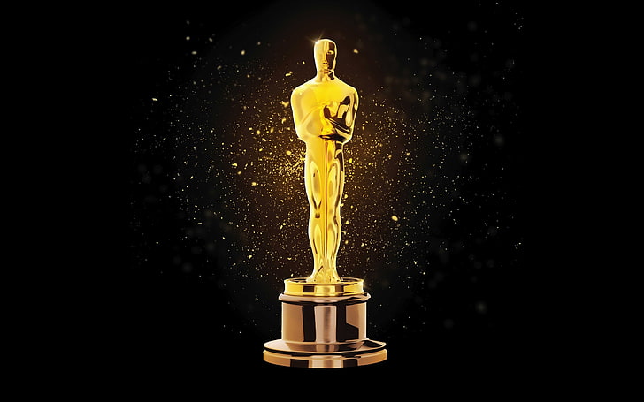 Награда „Оскар“ за 2016 г. - Висококачествен HD тапет, златен трофей „Оскар“, HD тапет