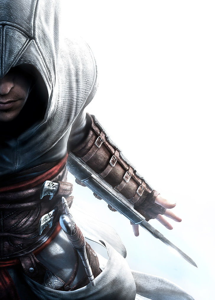 Assassin's Creed, Altair ibn-la'ahad, Hoodie, Kunstwerk, cool, Spiele, HD-Hintergrundbild, Handy-Hintergrundbild