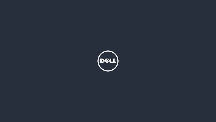 logo, merek, Dell, minimalis, Wallpaper HD