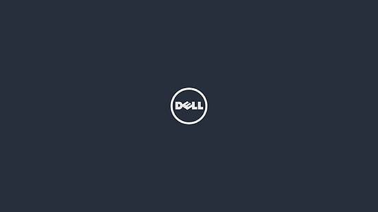 logo, brands, Dell, minimalism, HD wallpaper HD wallpaper