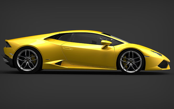 2015 Lamborghini Huracan LP640-4 Обои 15, желтый спортивный автомобиль, HD обои