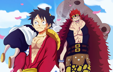 Anime, One Piece, Eustass Kid, Monkey D. Luffy, HD wallpaper HD wallpaper