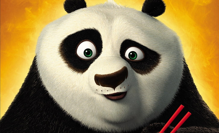 Ilustracja Disney Kung Fu Panda, kreskówka, Panda, Kung fu, Tapety HD