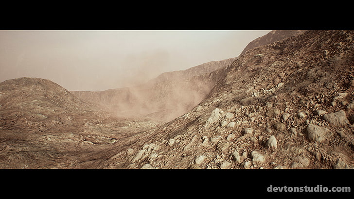 CGI, desierto, Fondo de pantalla HD