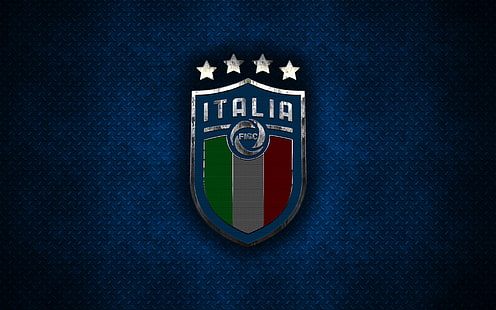 Fußball, Fußballnationalmannschaft Italiens, Emblem, Italien, Logo, HD-Hintergrundbild HD wallpaper