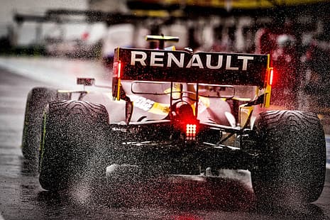 Renault, Renault RS.20, вода, състезателни писти, Формула 1, Renault F1 Team, Esteban Ocon, HD тапет HD wallpaper