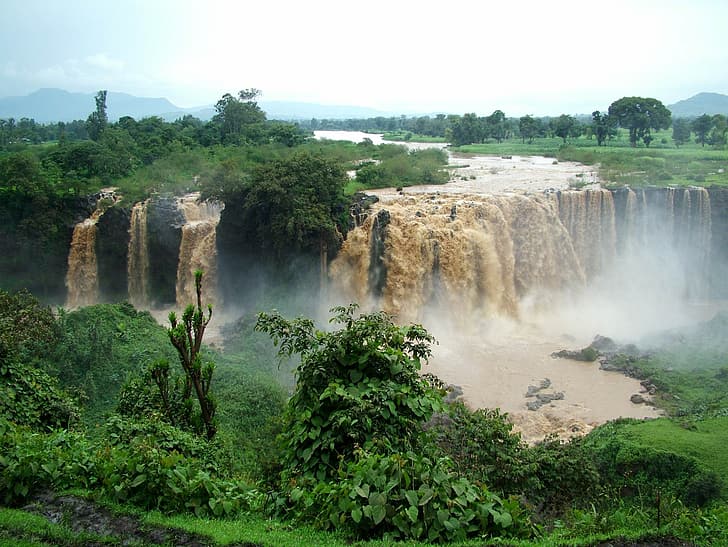 Waterfall, Ethiopia, Blue Nile Waterfall, HD wallpaper