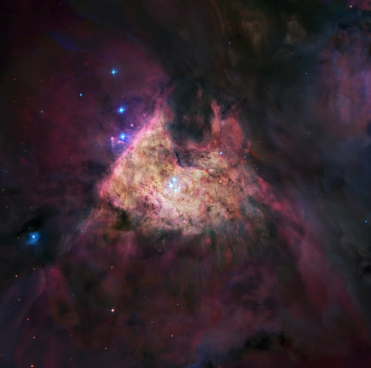 space, stars, nebula, the Pleiades, HD wallpaper