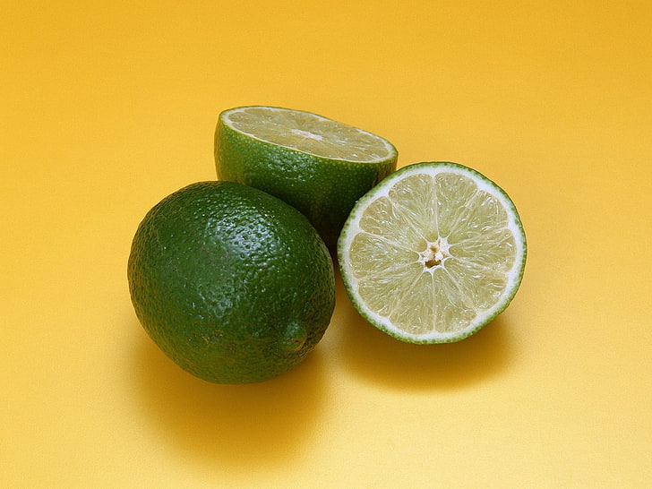 citrus lime, lime, citrus, sour, slice, HD wallpaper
