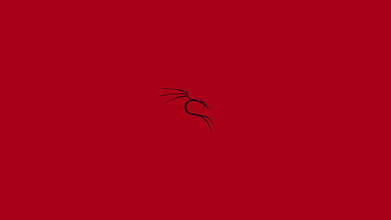 كالي ، كالي لينوكس ، لينوكس ، شعار ، أحمر، خلفية HD HD wallpaper