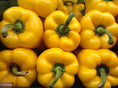 gelbes Gewürzlos, Paprika, gelbe Glocke, Gemüse, Lebensmittel, Frische, Gelb, Pfeffer - Gemüse, gesunde Ernährung, HD-Hintergrundbild HD wallpaper