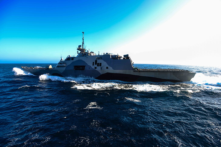 littoral combat, LCS-1, dom class, lead ship, USA Navy, USS dom, HD wallpaper