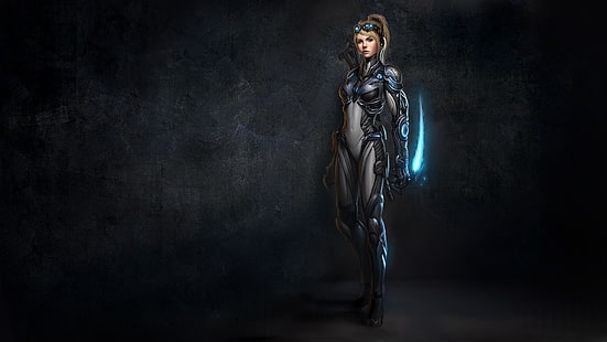 Blizzard Charakter digitale Tapete, StarCraft, Videospiele, Nova, Nova Terra, Starcraft II, Nova (Starcraft), Frauen, PC-Spiele, HD-Hintergrundbild HD wallpaper