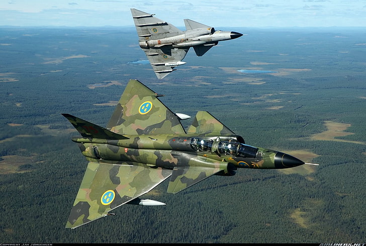 Jet Fighters, Saab 37 Viggen, HD tapet