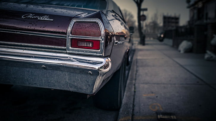 closeup, Chevrolet, car, vintage, Chevelle SS, Chevrolet Chevelle, vehicle, HD wallpaper