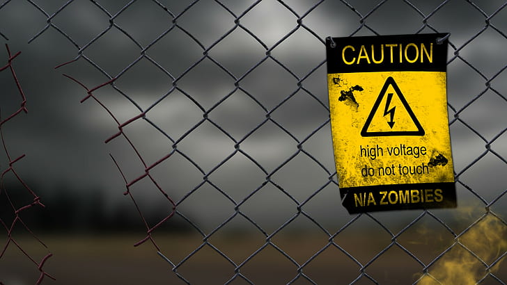 Caution N/A Zombies, zombies, HD wallpaper