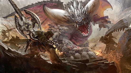 วิดีโอเกม Monster Hunter Diablos (Monster Hunter), วอลล์เปเปอร์ HD HD wallpaper