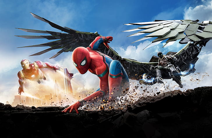 8K, 4K, 2017, Spider-Man: Homecoming, HD wallpaper
