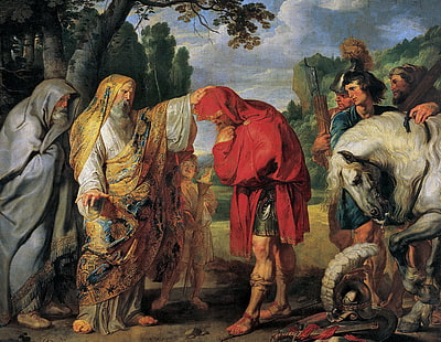 bild, genre, Peter Paul Rubens, Pieter Paul Rubens, Konsul Decius Mus förbereder sig för döden, HD tapet HD wallpaper