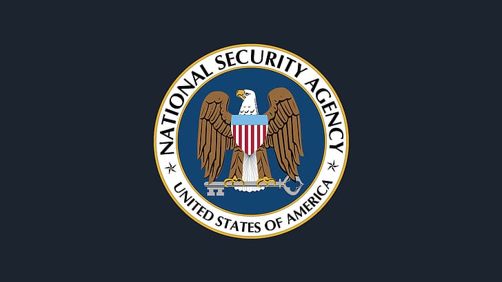 NSA, polis, minimalism, USA, logotyp, HD tapet