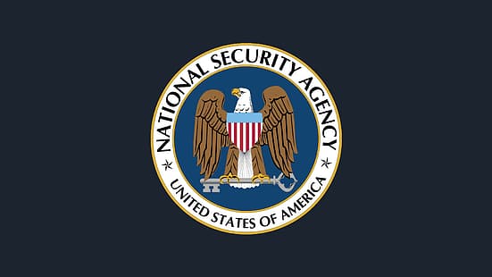 NSA, policja, minimalizm, USA, logo, Tapety HD HD wallpaper