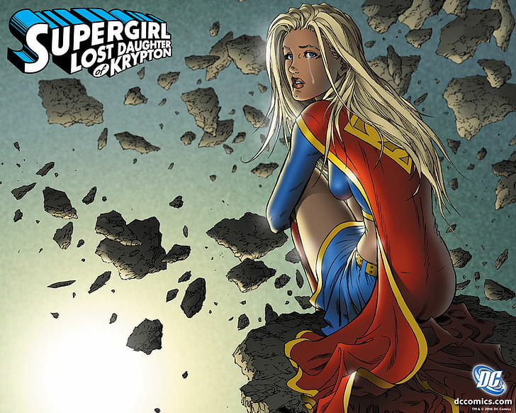 Supergirl Cry HD, мультфильм / комиксы, плакать, супергерл, HD обои