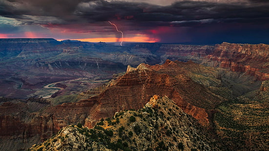 landscape, nature, Grand Canyon, HD wallpaper HD wallpaper
