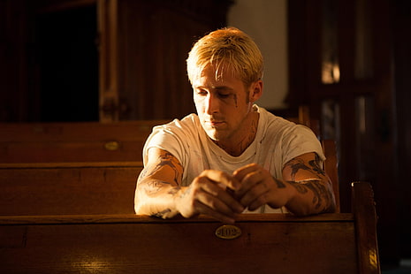 Ryan Gosling, movies, The Place Beyond the Pines, tattoo, HD wallpaper HD wallpaper