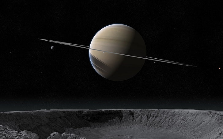 espacio, Saturno, Fondo de pantalla HD