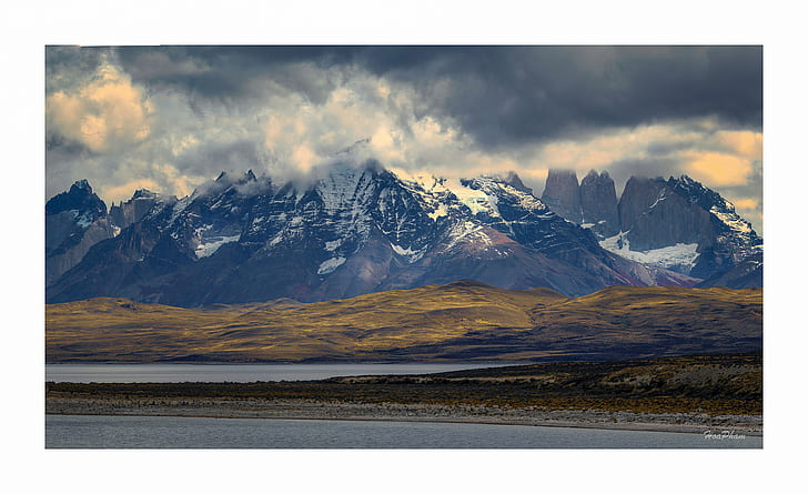 Torres del Paine, Patagonia, Chile, Fondo de pantalla HD