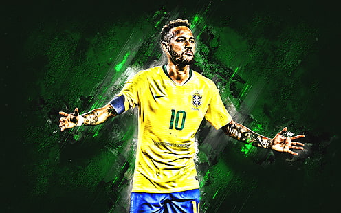 Sepak Bola, Neymar, Tim Sepak Bola Nasional Brasil, Wallpaper HD HD wallpaper