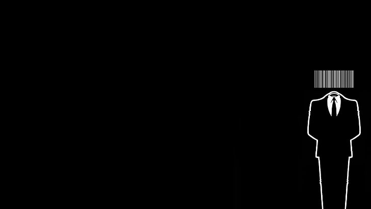 أسود ، بدلة توكسيدو ، باركود ، غموض ، الوكيل 47، خلفية HD