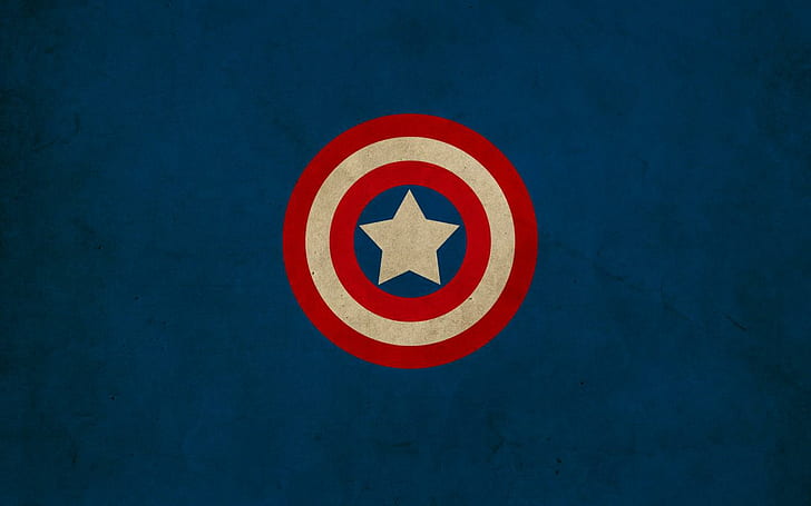 Minimalistic Captain America Shield Marvel Comics Logos Franck Grzyb HD Widescreen, comics, america, captain, franck, grzyb, logos, marvel, minimalistic, shield, widescreen, HD wallpaper