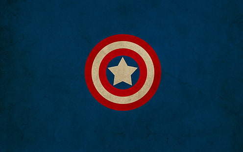 Minimalistic Captain America Shield Marvel Comics Logos Franck Grzyb HD Widescreen, fumetti, america, capitano, franck, grzyb, loghi, meraviglia, minimalista, scudo, widescreen, Sfondo HD HD wallpaper