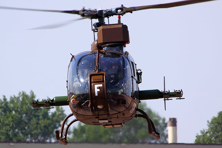 gazelle, helicopter, military, HD wallpaper