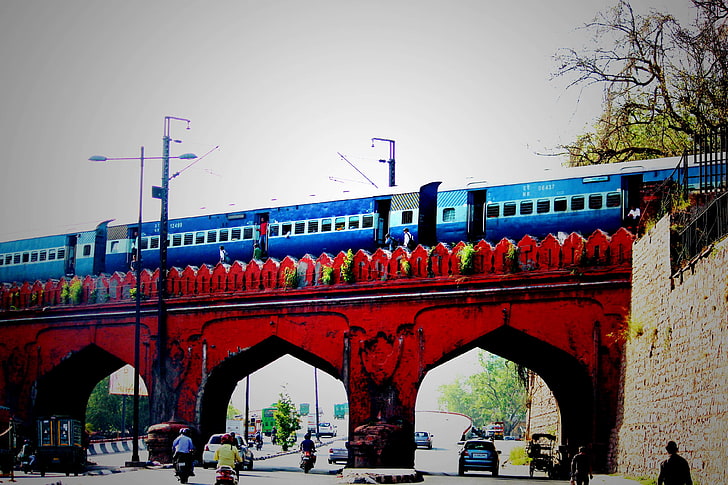 india, indian, railway line, railway track, railways, train, HD wallpaper