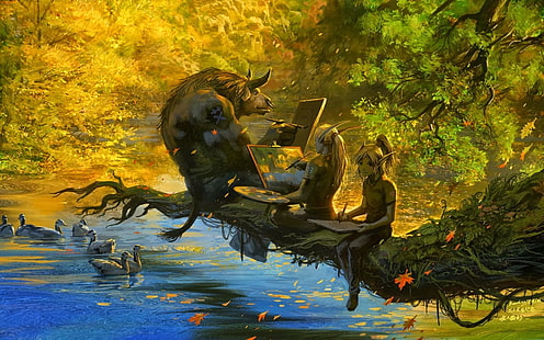 Ilustración de elfos, World of Warcraft: Wrath of the Lich King, World of Warcraft, videojuegos, Fondo de pantalla HD HD wallpaper