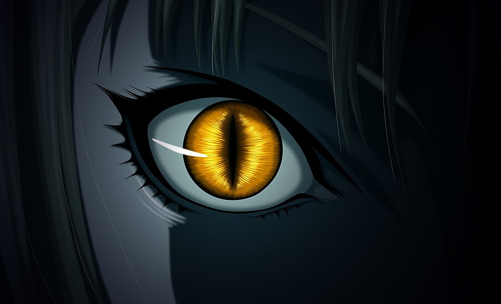 Anime, Claymore, Dark, Yellow Eyes, Wallpaper HD